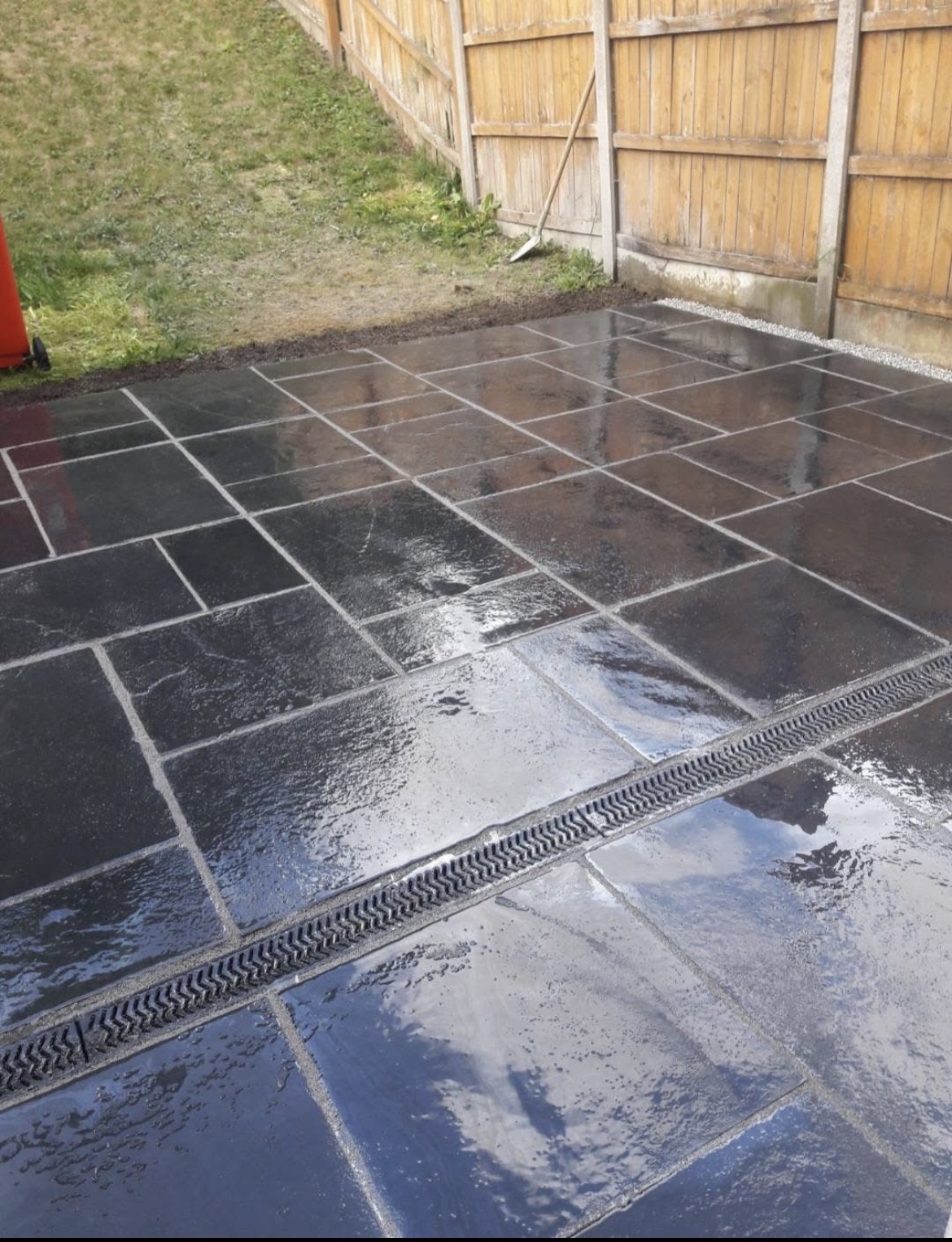 Slate Patio and Planting in Cobh, Cork — by Hillview Landscapes