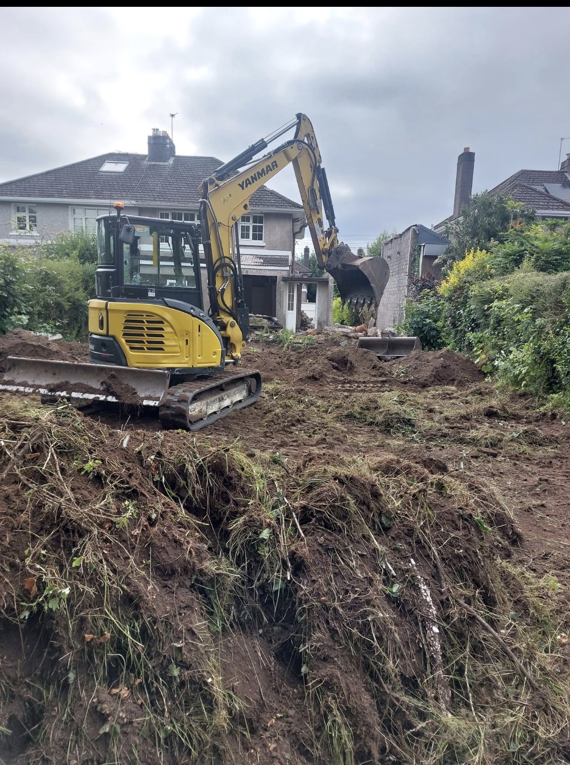 Mini Digger Hire project by Hillview Landscapes